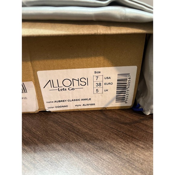 Allonsi Boots Aubrey Classic Ankle in Cognac, sz 7 - Picture 5 of 6